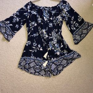 Off the shoulder romper